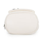 Prada Duet Triangle Logo Drawstring Leather 2-Way Shoulder Bag White — view 3