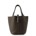 Hermes Handbag Picotin Lock PM Vert Roden Silver Taurillon Clemence