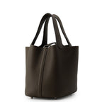 Hermes Handbag Picotin Lock PM Vert Roden Silver Taurillon Clemence — view 2