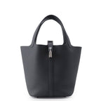 Hermes Handbag Picotin Lock PM Grimisty Silver Taurillon Clemence