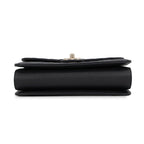 Chanel Chain Shoulder Bag CC Logo Quilted Flap Small Caviar Leather Black — view 3