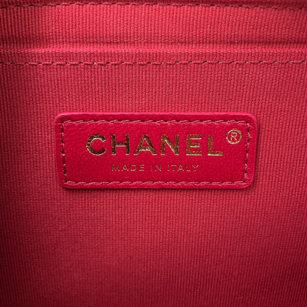 Chanel Chain Shoulder Bag CC Logo Quilted Flap Small Caviar Leather Black — view 7