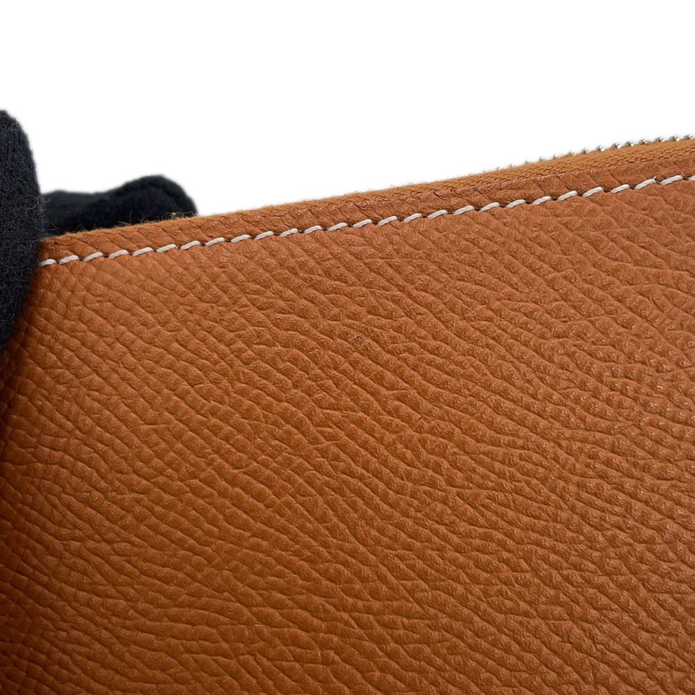 Hermes Coin Purse Azap Compact Silk'in Gold Silver Epsom — view 6
