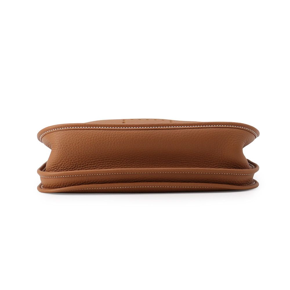 Hermes Shoulder Bag Evelyne 3 PM Gold Silver Taurillon Clemence — view 3