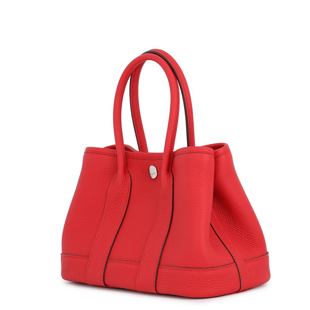 Hermes Tote Bag Neo Garden 23 Party Rouge de Coeur Silver Negonda — view 2