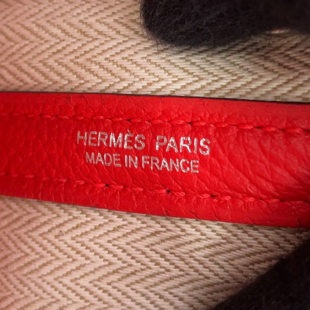 Hermes Tote Bag Neo Garden 23 Party Rouge de Coeur Silver Negonda — view 6