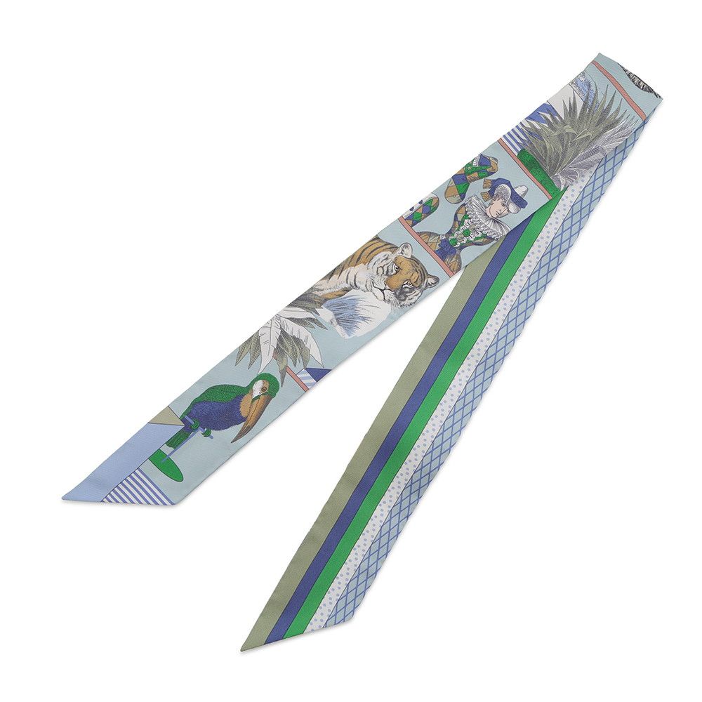 Hermes Scarf Twilly Gran Theatre Nuvo Grand Nouveau Silk Twill — view 2