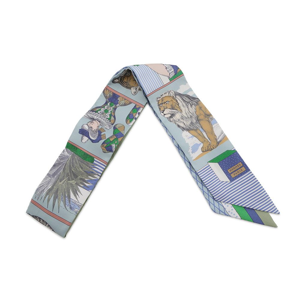 Hermes Scarf Twilly Gran Theatre Nuvo Grand Nouveau Silk Twill