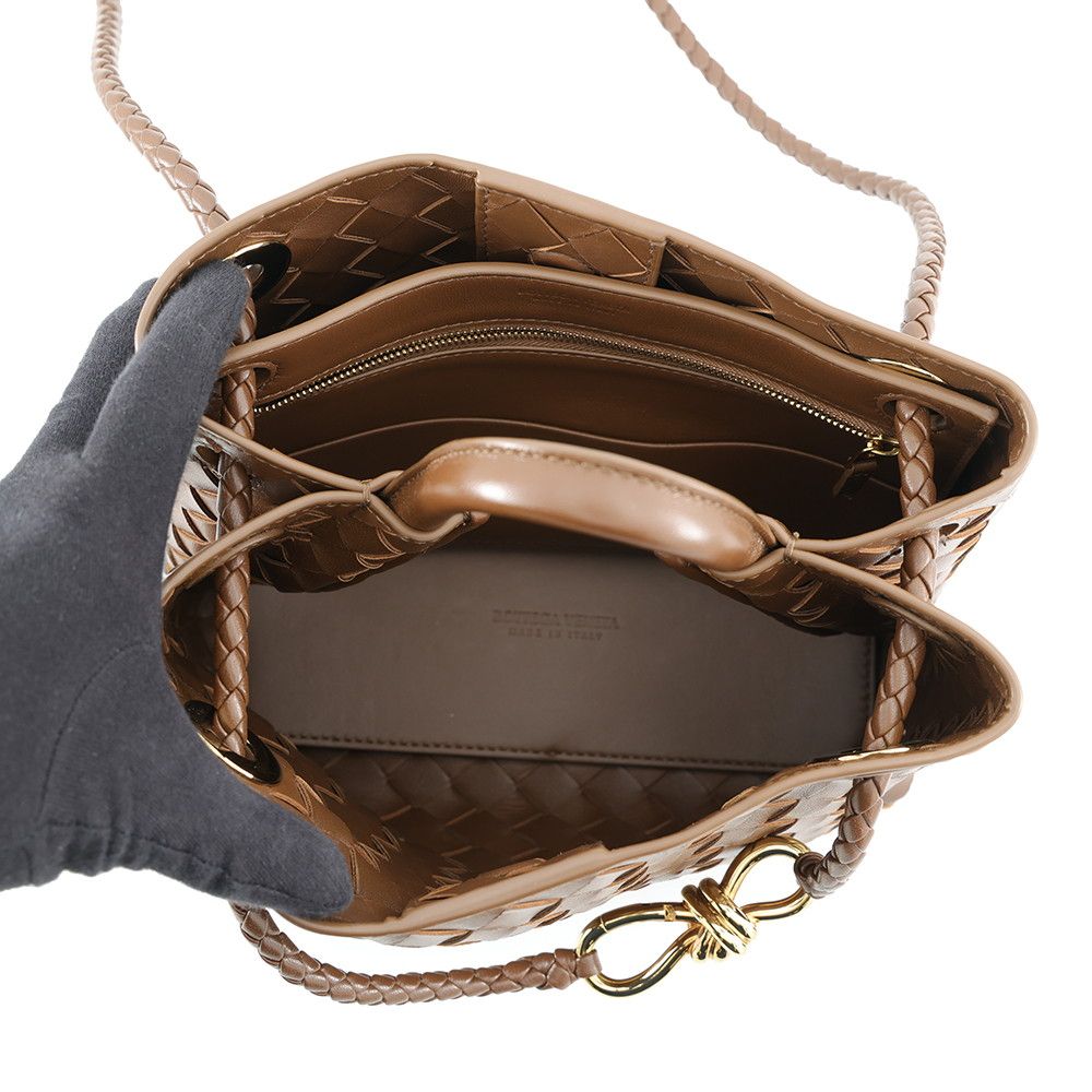 Bottega Veneta Handbag Intrecciato Andiamo Small Lambskin 3way — view 7
