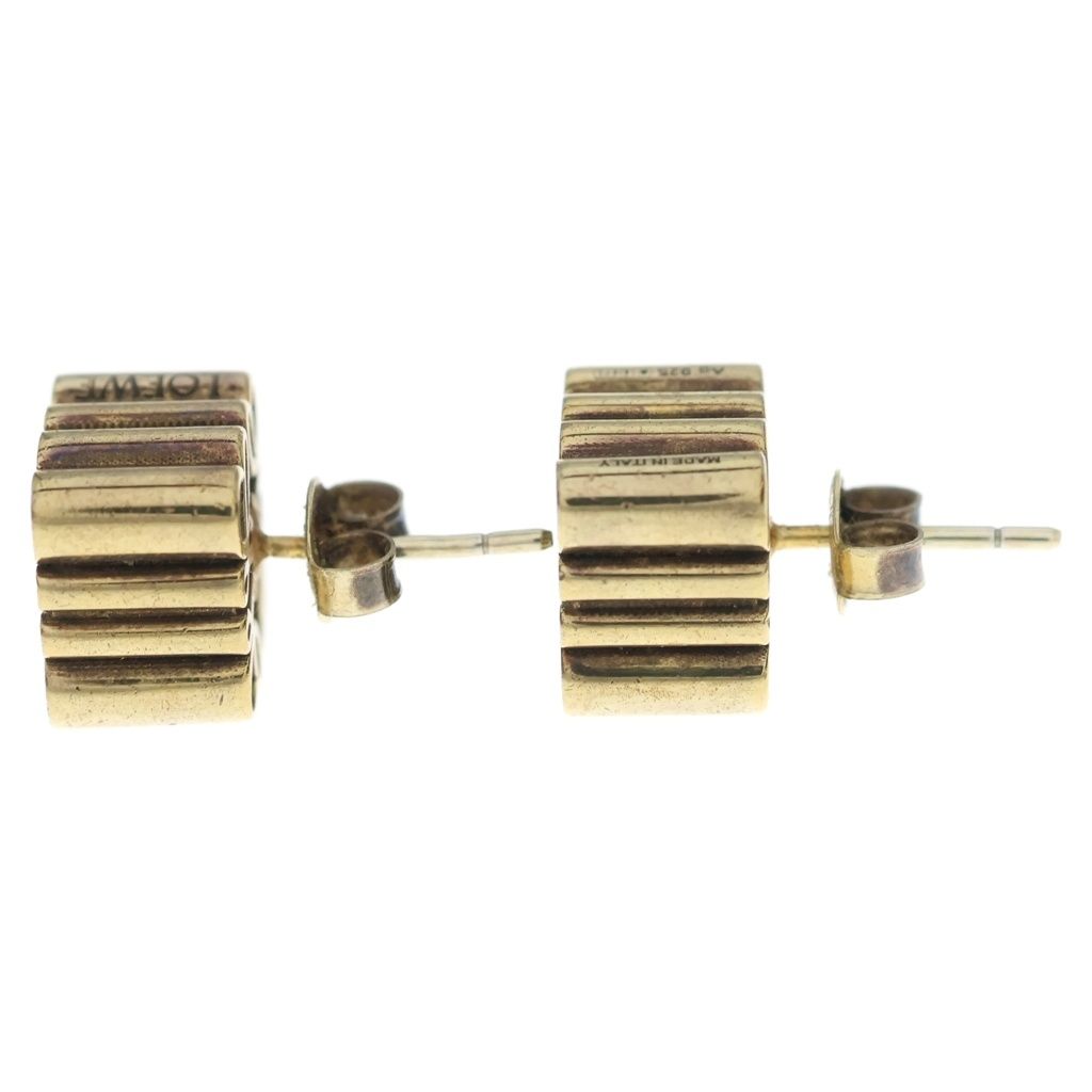 Loewe Anagram Stud Earrings Gold — view 3