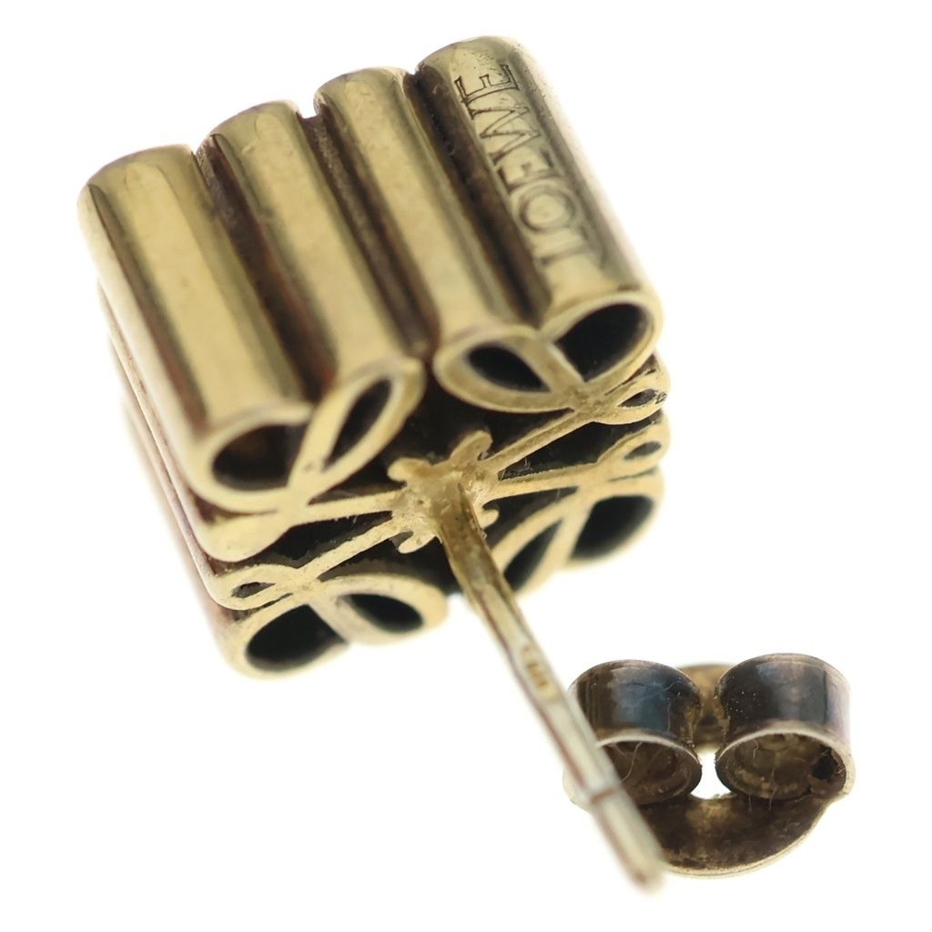 Loewe Anagram Stud Earrings Gold — view 5