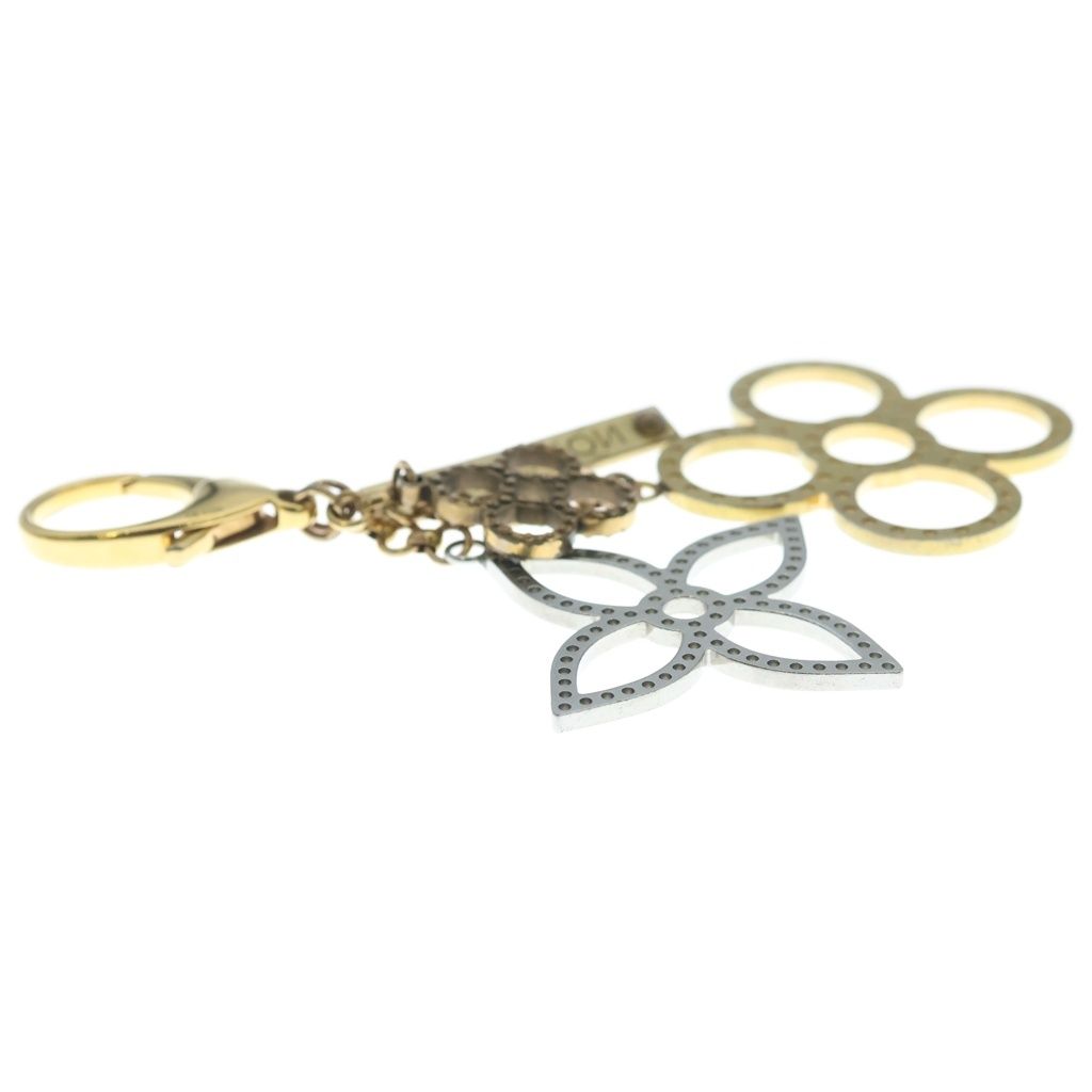 Louis Vuitton Monogram Bijou Sac Tapage Bag Charm Key Ring Key Holder Silver — view 4