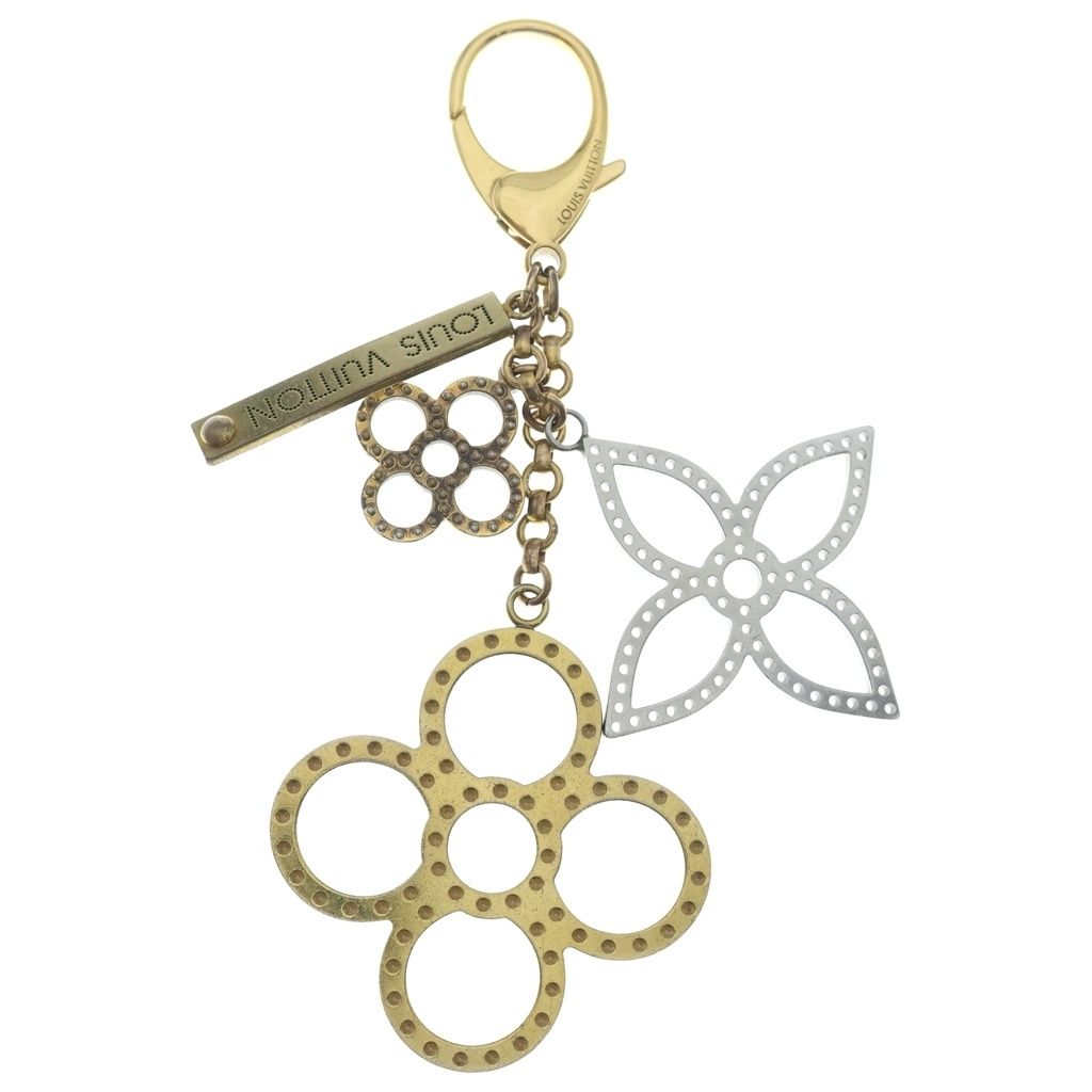 Louis Vuitton Monogram Bijou Sac Tapage Bag Charm Key Ring Key Holder Silver — view 2