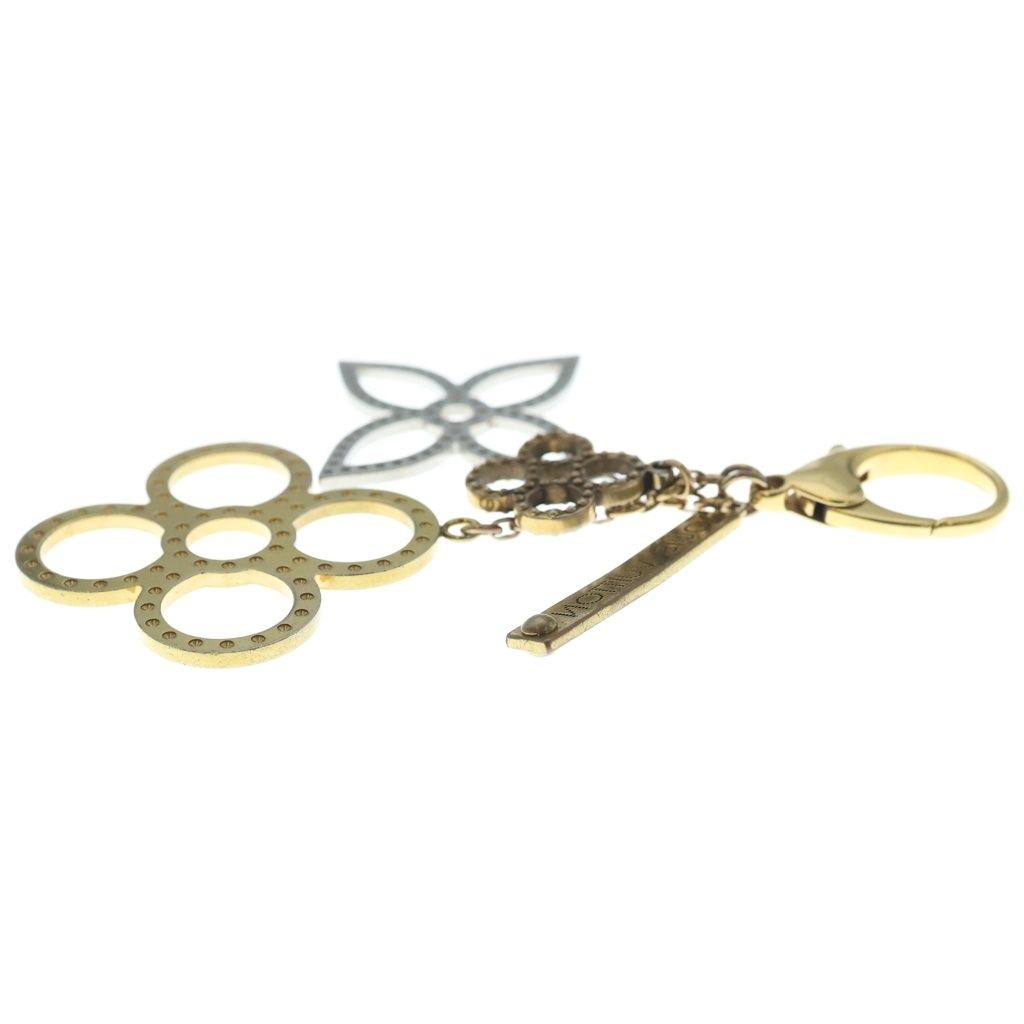 Louis Vuitton Monogram Bijou Sac Tapage Bag Charm Key Ring Key Holder Silver — view 3