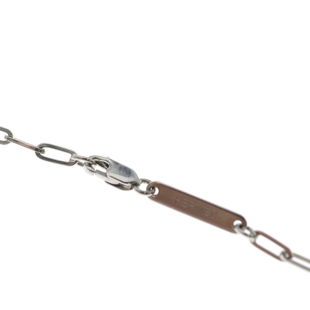 Hermes Talisman Dragon Long Necklace Motif Silver — view 4