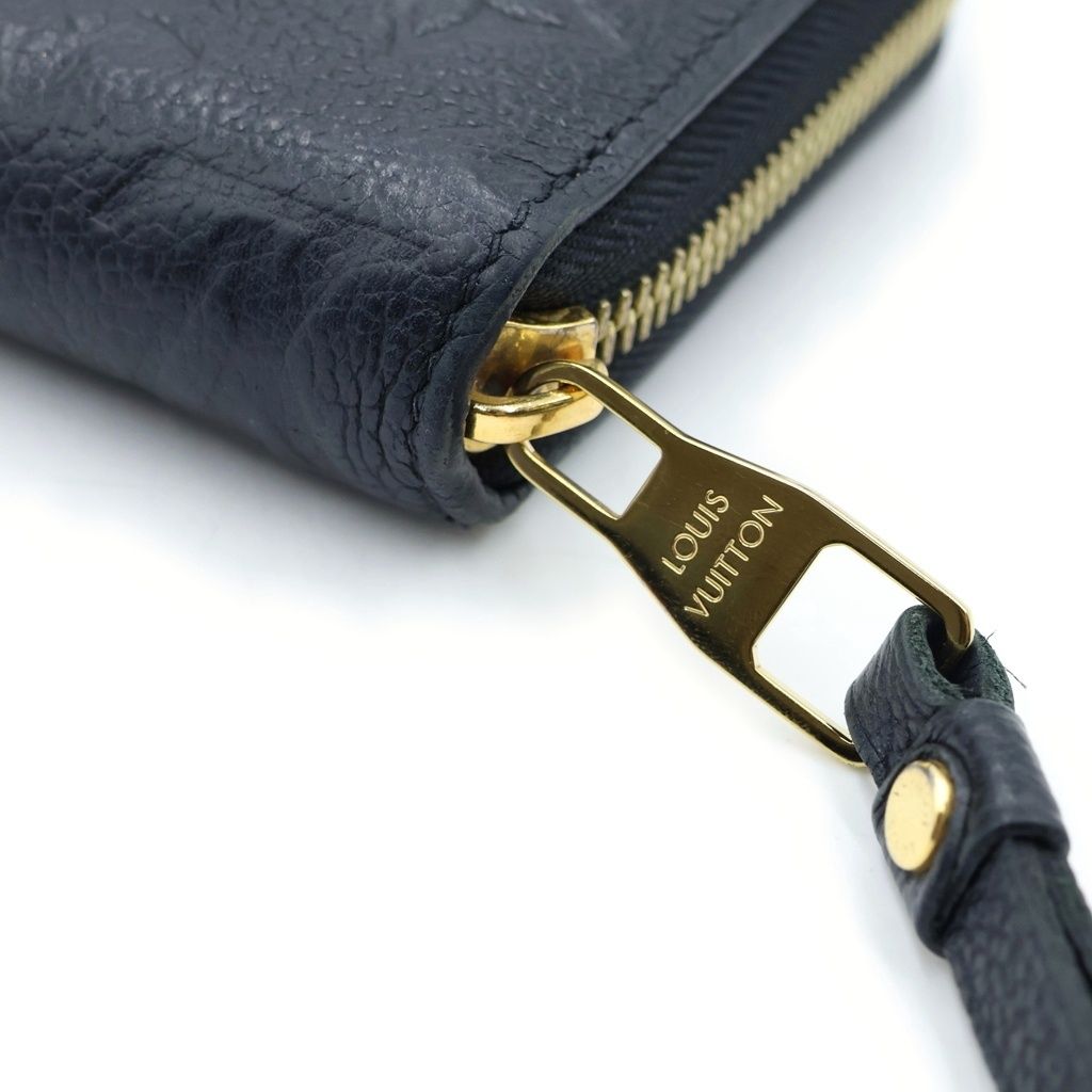 Louis Vuitton Monogram Empreinte Zippy Wallet Leather Gold Black — view 6