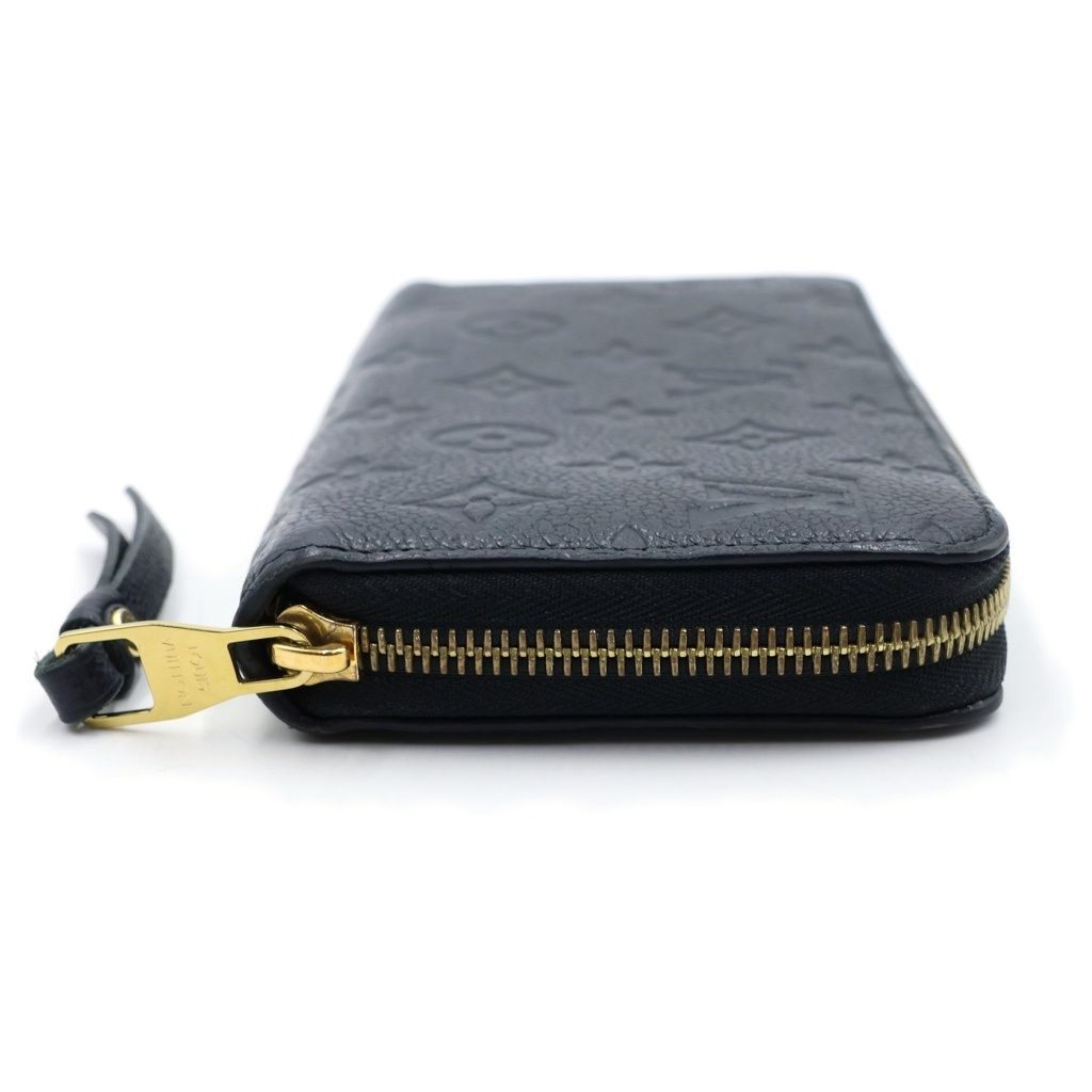 Louis Vuitton Monogram Empreinte Zippy Wallet Leather Gold Black — view 3