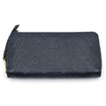 Louis Vuitton Monogram Empreinte Zippy Wallet Leather Gold Black