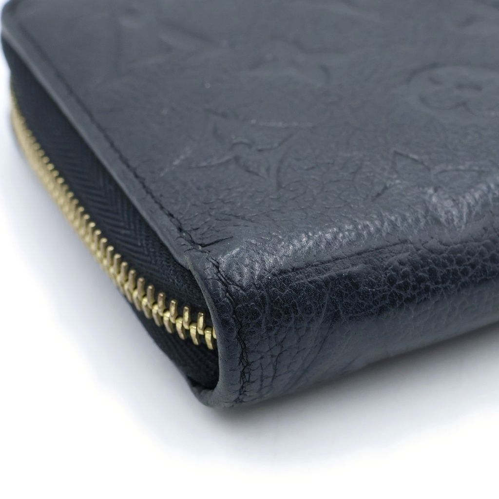 Louis Vuitton Monogram Empreinte Zippy Wallet Leather Gold Black — view 5