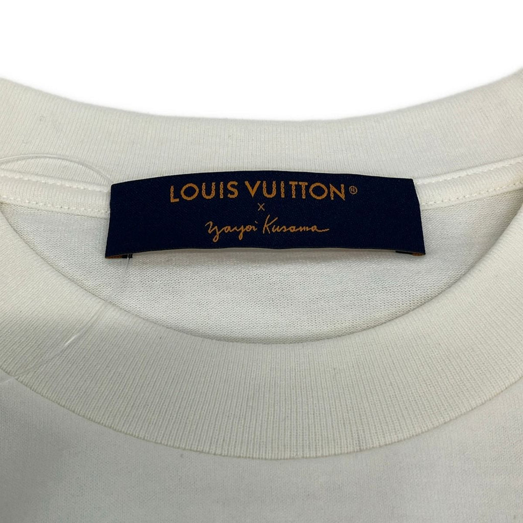 Louis Vuitton Short Sleeve T-Shirt Ivory Red Multi XS Yayoi Kusama — view 3