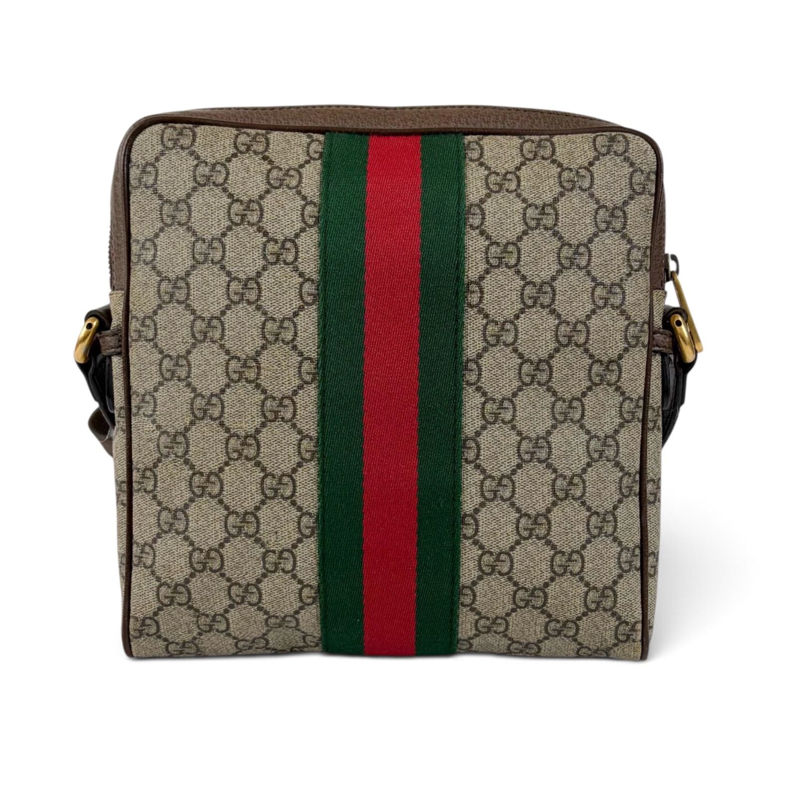 Gucci Cross Gucci Ophidia Small GG Supreme Sherry Line Leather Crossbody — view 4