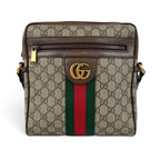 Gucci Cross Gucci Ophidia Small GG Supreme Sherry Line Leather Crossbody — view 3