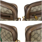 Gucci Cross Gucci Ophidia Small GG Supreme Sherry Line Leather Crossbody — view 5