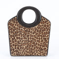 Dior Vintage Calf Hair Leopard Print Handbag Tote