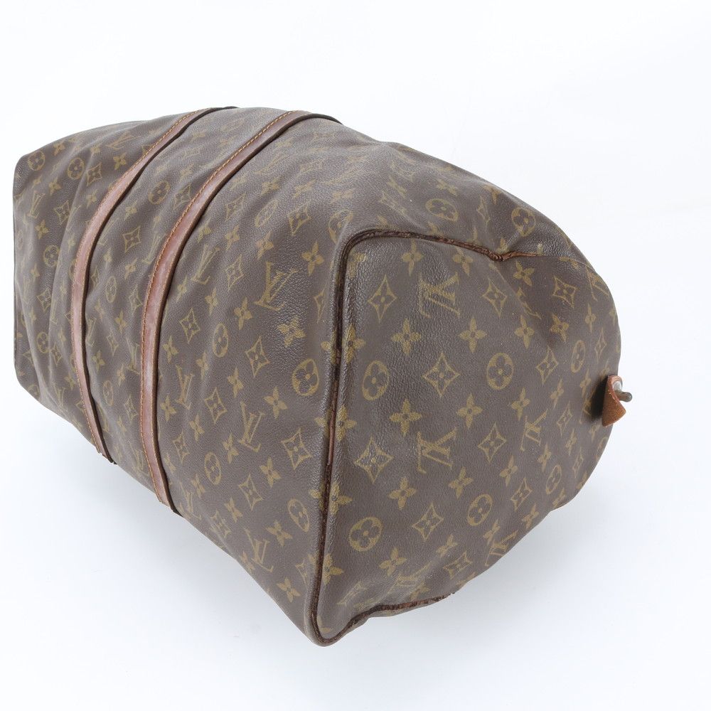 Louis Vuitton Monogram Keepall 50 Leather Boston Bag Tote Carry — view 5