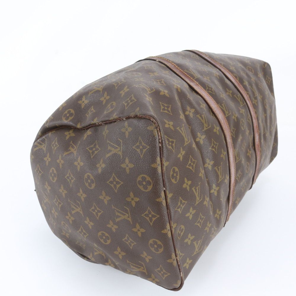 Louis Vuitton Monogram Keepall 50 Leather Boston Bag Tote Carry — view 4