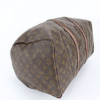 Louis Vuitton Monogram Keepall 50 Leather Boston Bag Tote Carry — view 4