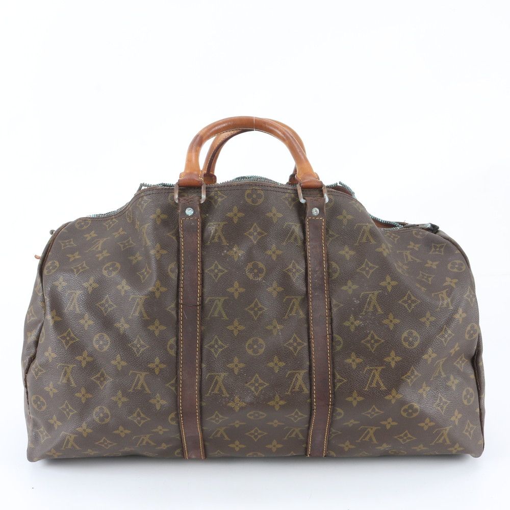 Louis Vuitton Monogram Keepall 50 Leather Boston Bag Tote Carry — view 3
