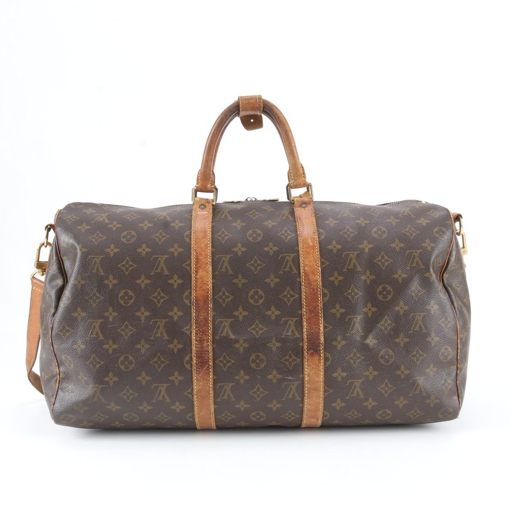 Louis Vuitton Monogram Keepall Bandouliere 50 Leather 2-Way Boston Crossbody — view 3
