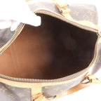 Louis Vuitton Monogram Sac Souple 35 Leather Boston Bag Tote Carrie — view 7