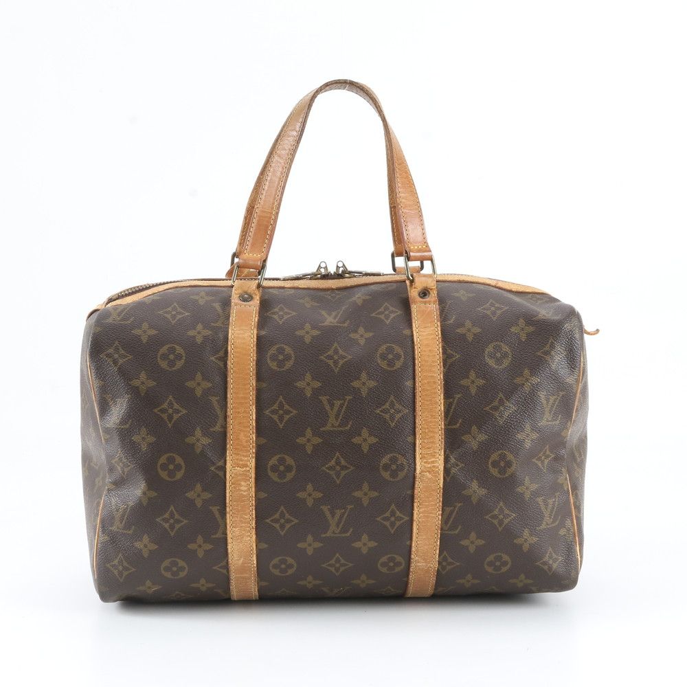 Louis Vuitton Monogram Sac Souple 35 Leather Boston Bag Tote Carrie — view 3