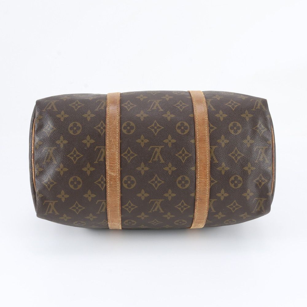 Louis Vuitton Monogram Sac Souple 35 Leather Boston Bag Tote Carrie — view 6