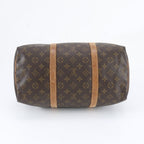 Louis Vuitton Monogram Sac Souple 35 Leather Boston Bag Tote Carrie — view 6