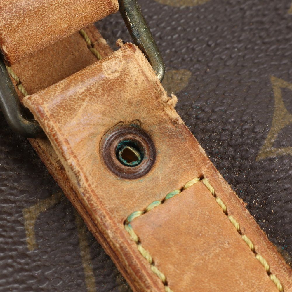 Louis Vuitton Monogram Sac Souple 35 Leather Boston Bag Tote Carrie — view 8