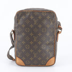 Louis Vuitton Monogram Danube Leather Shoulder Bag Crossbody Messenger Tote — view 3