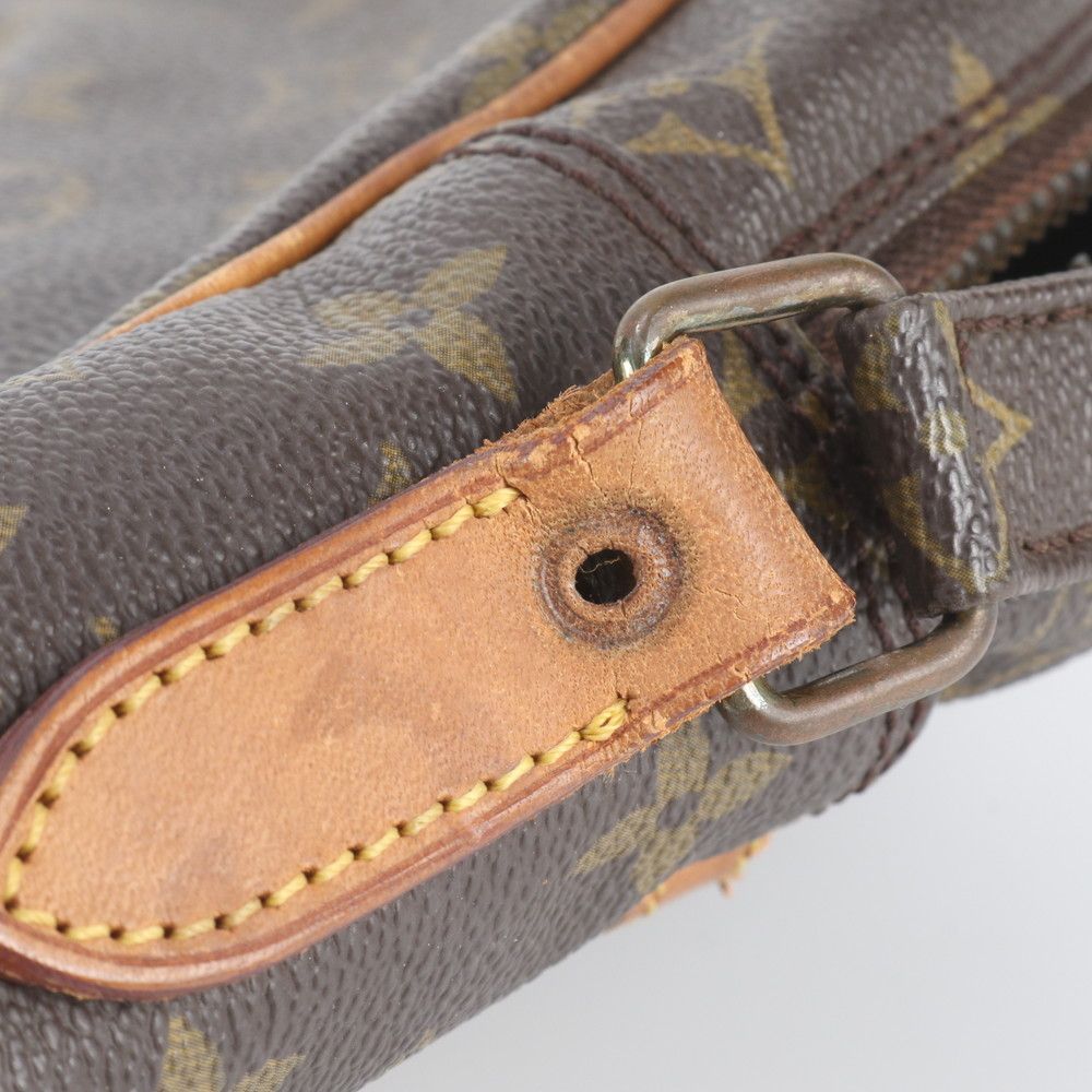 Louis Vuitton Monogram Danube Leather Shoulder Bag Crossbody Messenger Tote — view 8