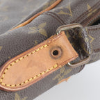 Louis Vuitton Monogram Danube Leather Shoulder Bag Crossbody Messenger Tote — view 8