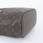 Louis Vuitton Monogram Neverfull Leather Tote Bag Shoulder — view 4