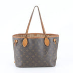 Louis Vuitton Monogram Neverfull Leather Tote Bag Shoulder
