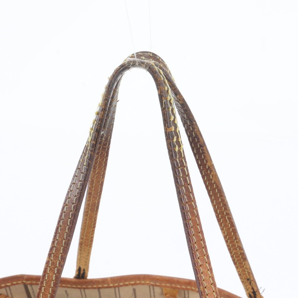 Louis Vuitton Monogram Neverfull Leather Tote Bag Shoulder — view 2