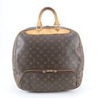 Louis Vuitton Monogram Evasion Leather Boston Bag Tote Carry
