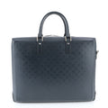 Louis Vuitton Damier Glace Ricky Leather Boston Bag Tote Carry