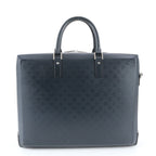 Louis Vuitton Damier Glace Ricky Leather Boston Bag Tote Carry