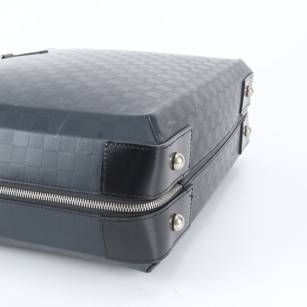 Louis Vuitton Damier Glace Ricky Leather Boston Bag Tote Carry — view 4
