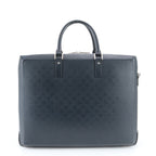 Louis Vuitton Damier Glace Ricky Leather Boston Bag Tote Carry — view 3