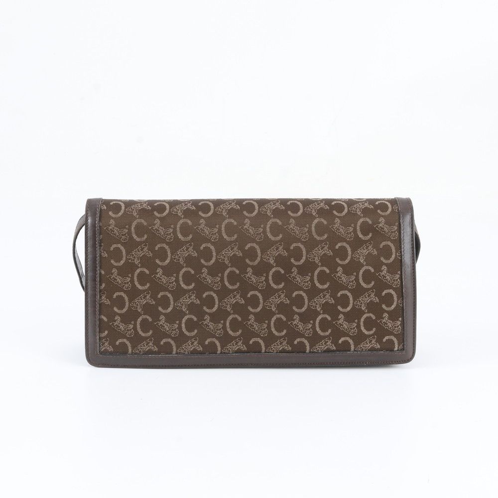 Celine Sulky C Carriage Leather 2-Way Shoulder Bag Clutch — view 3